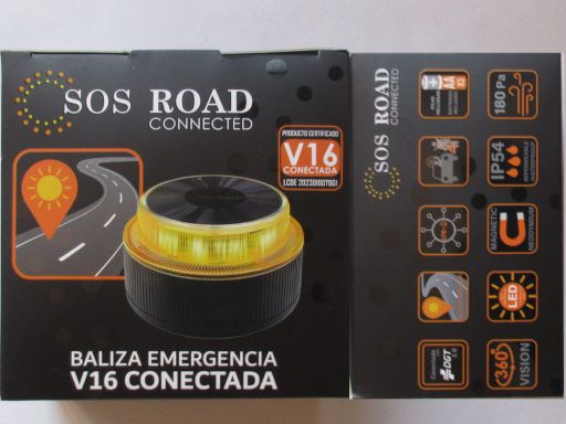 SOS ROAD CONNECTED DP-EL2022-C1 V16 DGT, Verpackung mit Beschreibung
