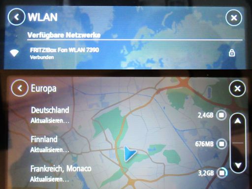 TomTom Go Classic Lite 2nd Generation, Kartenaktualisierung &uuml;ber WLAN / Wi-Fi®