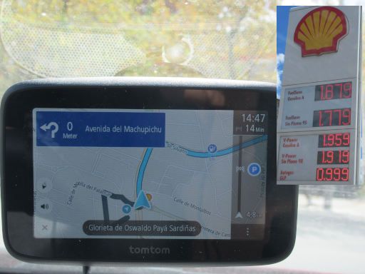 TomTom Go Classic Lite 2nd Generation, LPG Tankstelle, Shell, Calle Carretera Canillas 150, 28033 Madrid am 25.09.2026