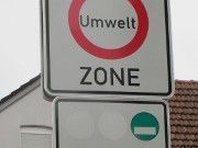 Umweltzone, Deutschland, Verkehrsschild Beginn Umweltzone