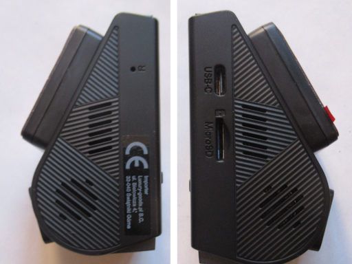 VIOFO A119 MINI 2 Dashcam, Ansicht linke und rechte Seite