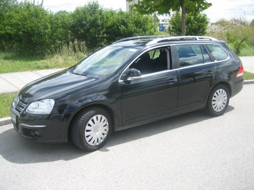 Hertz Mietwagen im Juli 2009 in München, Deutschland, Volkswagen Golf Variant 1.9 TDI, Seitenansicht