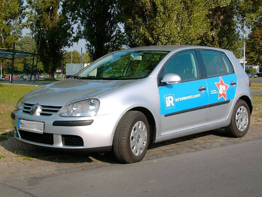 Volkswagen Golf V 1.9 Liter TDI Diesel, Ansicht von vorne / Seite