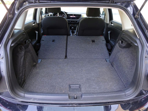 Volkswagen Polo 1.0 TSI OPF Highline, 5 Gang Getriebe, Kofferraum mit umgeklappter Rückenlehne