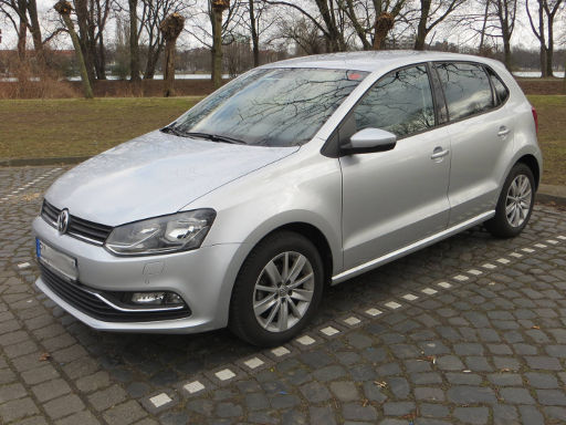 Volkswagen Polo 1.2 TSI Bluemotion, Ansicht von vorne / Seite