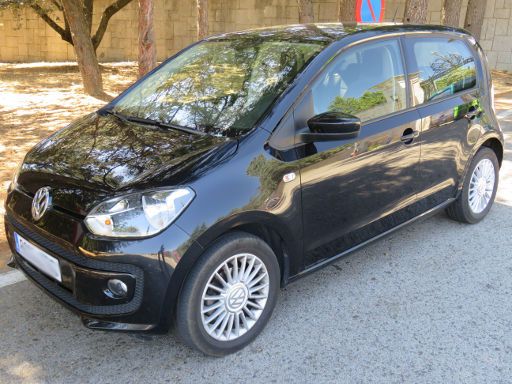 Volkswagen up!, Typ AA, 1.0 Liter Benziner, Ansicht von vorne / Seite