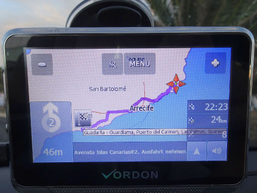 Vordon 4,5 Zoll Auto GPS Navigation, Navigation mit Streckenangaben