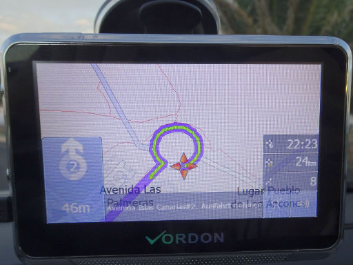 Vordon 4,5 Zoll Auto GPS Navigation, Kartendarstellung Navigation