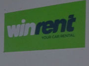 Winrent, Italien, Schild am Flughafen Cagliari