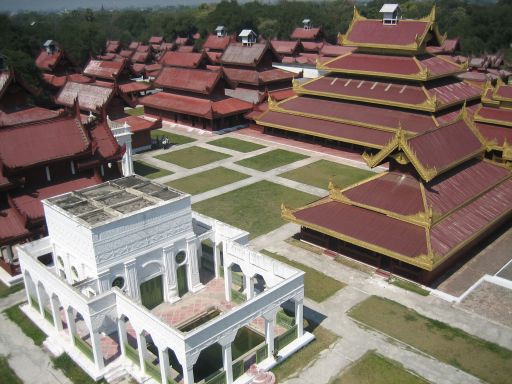 Königlicher Palast Nachbau in Mandalay, Myanmar
