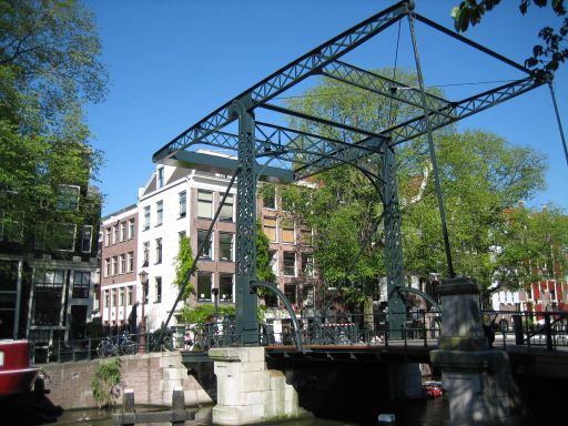 Amsterdam, Niederlande, Zugbrücke