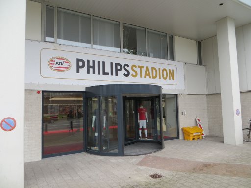 Eindhoven, Niederlande, Philips Stadion PSV Eindhoven, Eingang zur Ausstellung