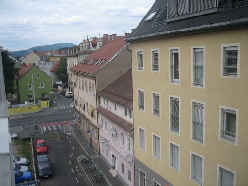 ibis budget (ehemals Etap Hotel) Graz City, Österreich, Ausblick aus Zimmer 406 Richtung Keplerstraße
