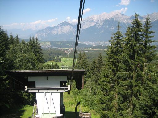 Patscherkofelbahn, Innsbruck, Igls, Österreich, Strecke mit Mittelstation