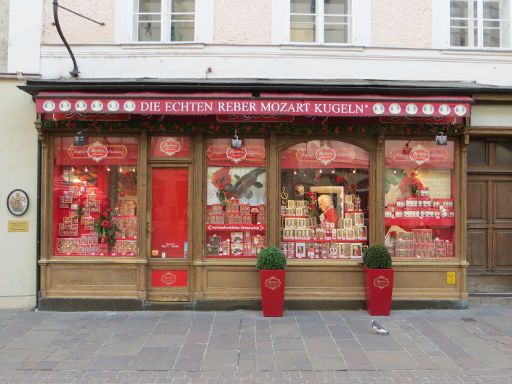 Salzburg, Österreich, Ladengeschäft Reber Mozart-Kugeln®