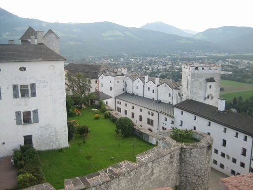 Festung Hohensalzburg, Salzburg, Österreich, Ausblick auf die Gebäude der Festung