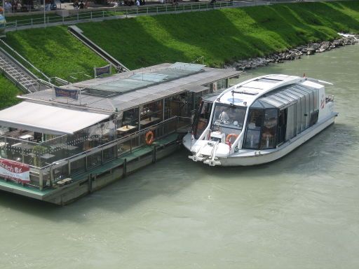 Salzburg Stadt Schiff-Fahrt, Salzburg, Österreich, Anlegestelle Franz Josef Kai 1a