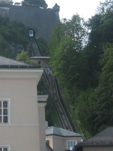 Festungsbahn, Salzburg, Österreich, Fahrstrecke zur Festung Hohensalzburg