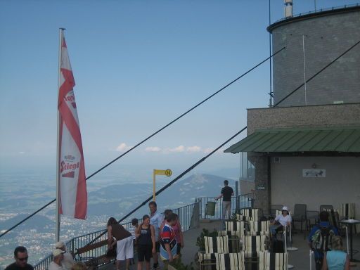 Untersbergbahn, Salzburg, Österreich, Terrasse Bergstation