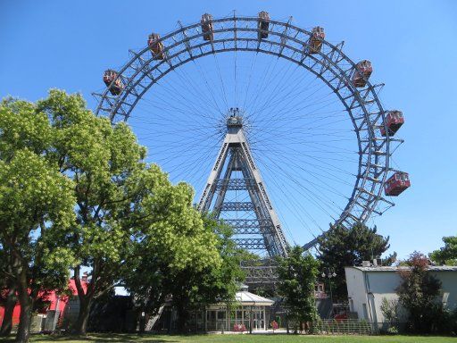 Wiener Riesenrad, Wien, Österreich, Ansicht vom Praterstern