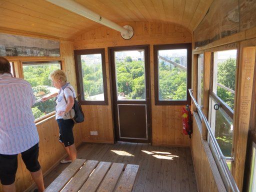 Wiener Riesenrad, Wien, Österreich, Innenansicht vom Waggon