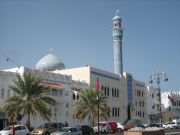 Muscat, Oman, Moschee Mutrah am Hafen