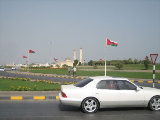 PKW Rundreise, Oman, Al Widayyat, Kreisverkehr