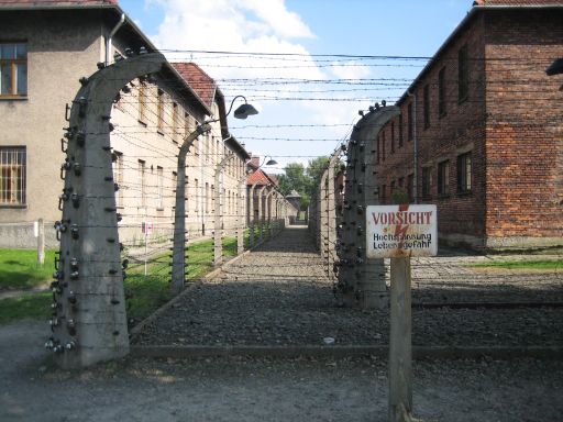 Sicherung Elektrozäune, Konzentrationslager, Auschwitz Birkenau, Oświeçim,Polen