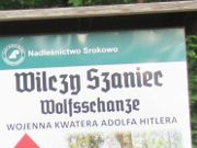 Wilczy Szaniec - Wolfsschanze, Kętrzyn - Rastenburg, Polen, Wegweiser