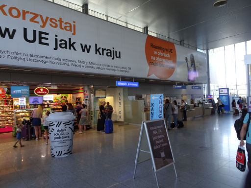 Flughafen Poznań, POZ, Polen, Kiosk