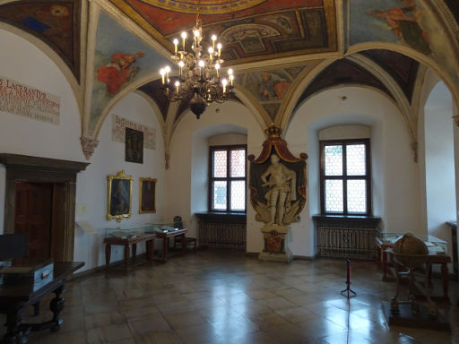 Rathaus und Museum der Stadtgeschichte, Poznań, Polen, Saal neben der großen Halle