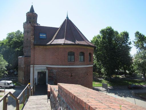 Museum Archäologie und Geschichte, Bastei, Stargard, Pommern, Polen, Eingang zum Museum von der Stadtmauer