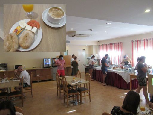 Hotel Alba, Monte Gordo, Auswahl vom Frühstücksbuffet