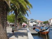 Aveiro, Portugal, Ausflugsboote am Canal Central