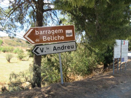 Talsperre, Beliche, Portugal, Barragem de Beliche Abfahrt EN 122 nördlich von Junqueria