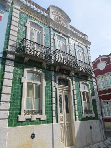 Figueira da Foz, Portugal, Historisches Gebäude in der Altstadt in der Nähe vom Casino