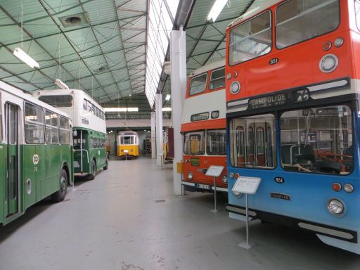 CARRIS Museum, Lissabon, Portugal, Doppeldeckerbusse