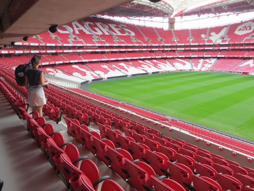 Estádio da Luz, Sport Lisboa e Benfica, Lissabon, Portugal, Tribüne mit Blick ins Stadion
