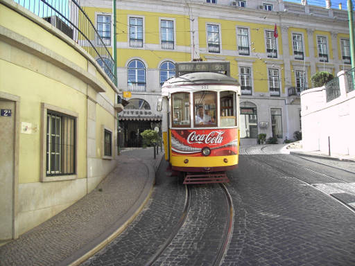 Linie 28 E, Lissabon Portugal, Linie 28 Richtung Garca Ansicht von vorne