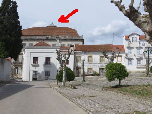 Paço de Maiorca, Maiorca Portugal, Glaskuppel vom Treppenhaus des Hauptgebäudes