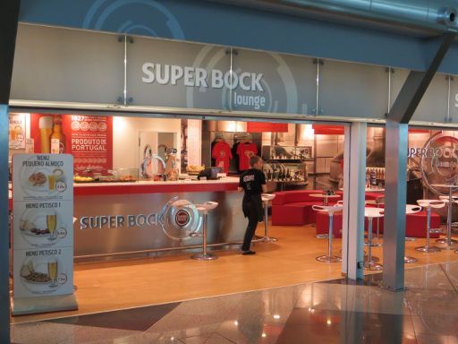 Flughafen OPO, Aeroporto Francisco sá Carneiro, Porto, Portugal, Super Bock Lounge in der Abflugebene