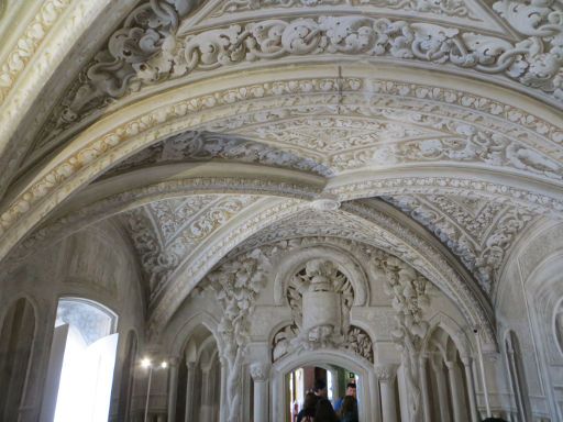 Palácio Nacional da Pena, Sintra Portugal, mit Stuck verzierte Decken und Wände