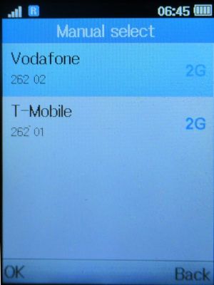 Blau, 2G Netzausfall in Hannover, Deutschland im Juli 2025 auf einem Alcatel 2051X