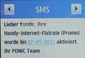 FONIC prepaid SIM Karte, Handy–Internet–Flatrate (Promo)