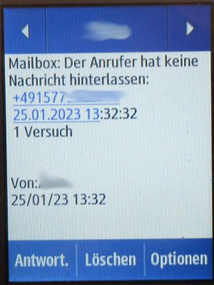 LIDL Connect, SMS mit Benachrichtigung Mailbox auf einem Samsung Rex80 GT-S5220R Mobiltelefon