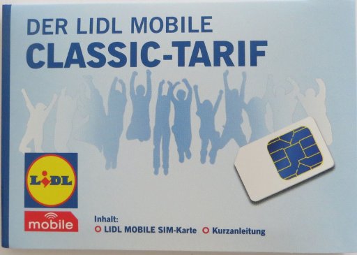 LIDL mobile Classic prepaid SIM Karte, Starterpaket