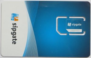 simquadrat prepaid SIM Karte, SIM Karte im Kunststoffträger