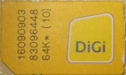 DiGi Prepaid™, prepaid SIM Karte, Malaysia UMTS