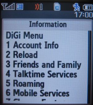 DiGi Prepaid™, Malaysia, Info Access *128#