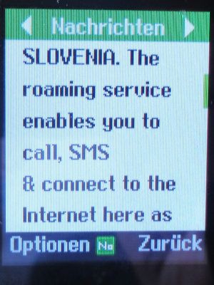 epic prepaid SIM Karte, Malta, Roaming Info Slowenien im Juni 2025 auf einem Logicom Le Posh 178